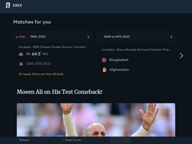 'crex.live' screenshot