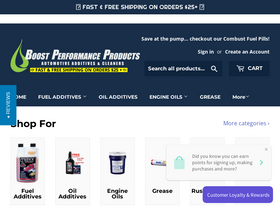 Boost Performance homepage screenshot