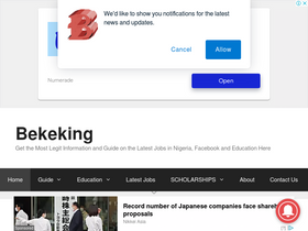 'bekeking.com' screenshot