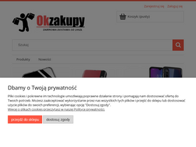 'okzakupy.pl' screenshot