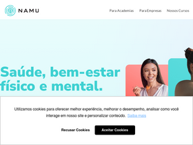 'namu.com.br' screenshot