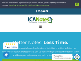 'icanotes.com' screenshot