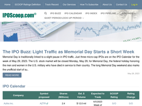 'iposcoop.com' screenshot