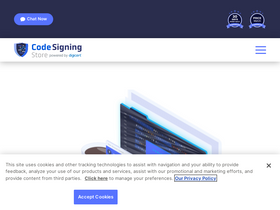 'codesigningstore.com' screenshot