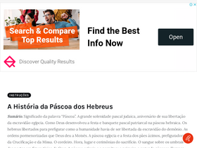 'rumoasantidade.com.br' screenshot