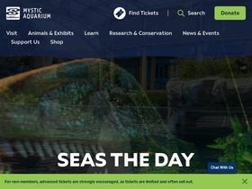 'mysticaquarium.org' screenshot