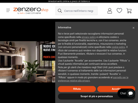 'zenzeroshop.it' screenshot