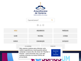 'arquidiocesedegoiania.org.br' screenshot