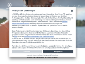 Lerros website screenshot