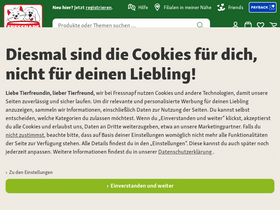 'fressnapf.at' screenshot