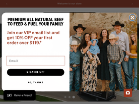 thomascattlecompany.com homepage screenshot