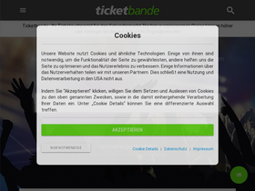 'ticketbande.de' screenshot