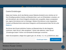 'wolterskluwer-online.de' screenshot