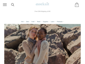 'eweknit.co' screenshot