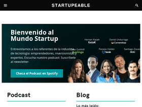 'startupeable.com' screenshot