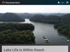 'hearthsidebank.com' screenshot