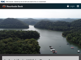 'hearthsidebank.com' screenshot