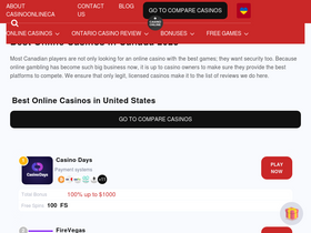 'casinoonlineca.ca' screenshot