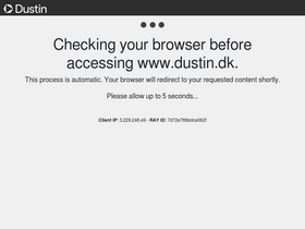 'dustin.dk' screenshot