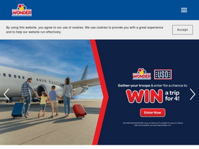 'wonderbread.com' screenshot