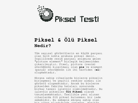 'pikseltesti.com' screenshot