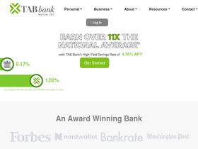 'tabbank.com' screenshot