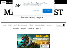 'maringapost.com.br' screenshot