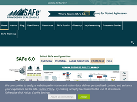 'scaledagileframework.com' screenshot