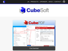 'cube-soft.jp' screenshot