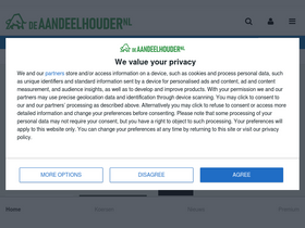 'deaandeelhouder.nl' screenshot