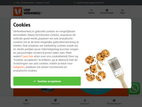 'verfwebwinkel.nl' screenshot
