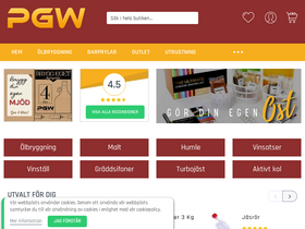 'pgw.se' screenshot