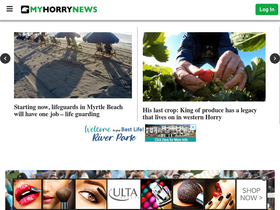 'myhorrynews.com' screenshot