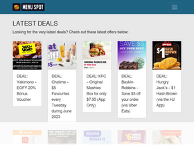 'menuspot.com.au' screenshot