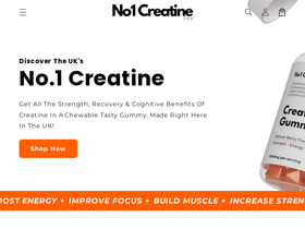 No1creatine homepage screenshot