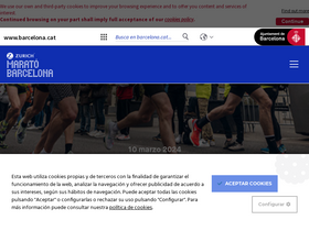 'zurichmaratobarcelona.es' screenshot