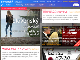 'slovenskycestovatel.sk' screenshot