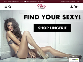 'foxylingerie.com' screenshot