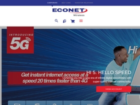'econet.co.zw' screenshot