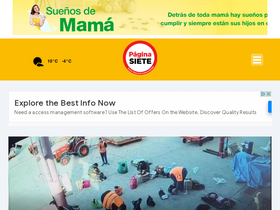 'paginasiete.bo' screenshot