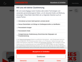 'snkraddicted.com' screenshot