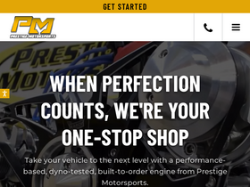 'prestigemoto.com' screenshot