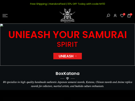 Boxkatana homepage screenshot