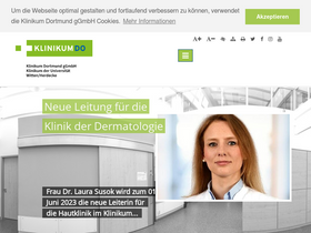 'klinikumdo.de' screenshot
