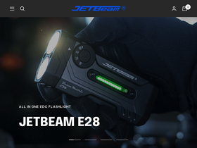 Jetbeamshop homepage screenshot