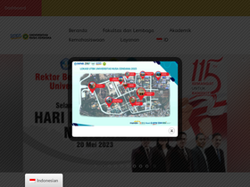 'undana.ac.id' screenshot