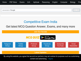 'competitive-exam.in' screenshot