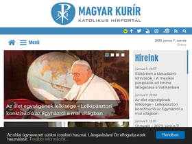 'magyarkurir.hu' screenshot
