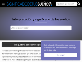 'significadodetussuenos.com' screenshot