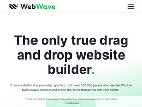 WebWave - Design, build, and launch custom websites effortlessly, no code needed.